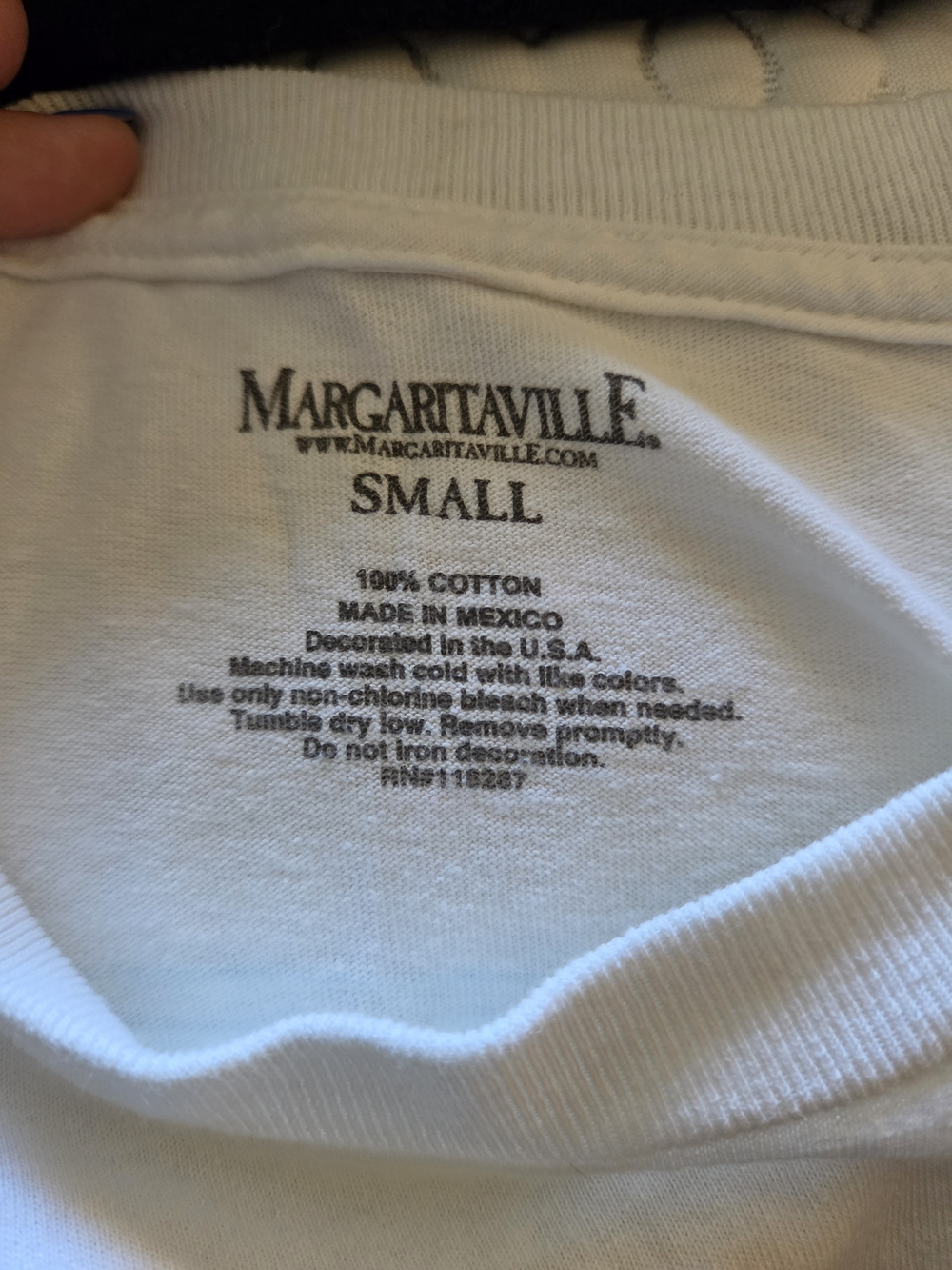Margaritaville White Long Sleeve Surf Shop Graphic Tee with Multicolor Print - Picture 3 of 3
